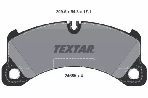 Textar Front Brake Pads Set For Porsche Cayenne