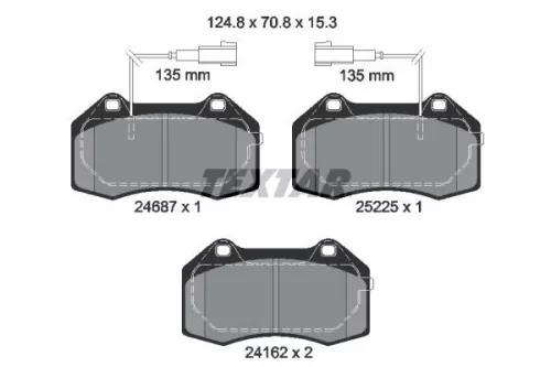 Textar Front Brake Pads Set For Alfa Romeo 4c 4c Spider