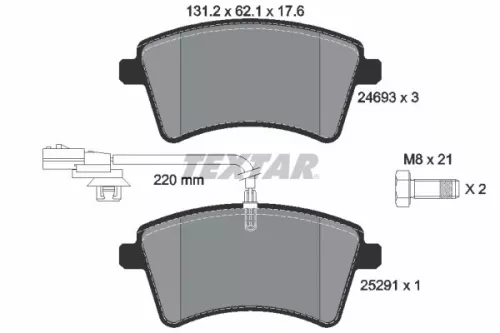 Textar Front Brake Pads Set For Nissan Renault Kangoo Kangoo / Grand Kangoo Kang