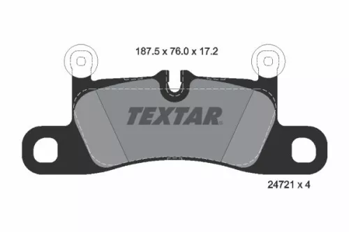 Textar Rear Brake Pads Set For Porsche Vw Cayenne Touareg