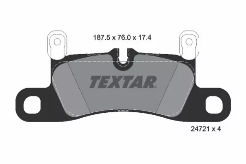 Textar Rear Brake Pads Set For Porsche Cayenne