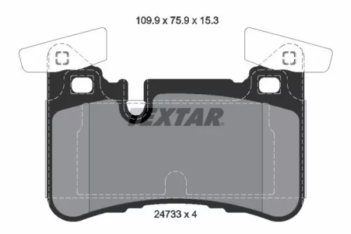Textar Rear Brake Pads Set For Mercedes C-class Cls E-class