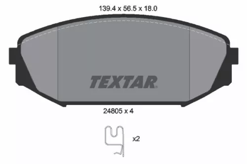 Textar Front Brake Pads Set For Honda Lagreat Odyssey
