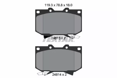 Textar Front Brake Pads Set For Toyota Tundra