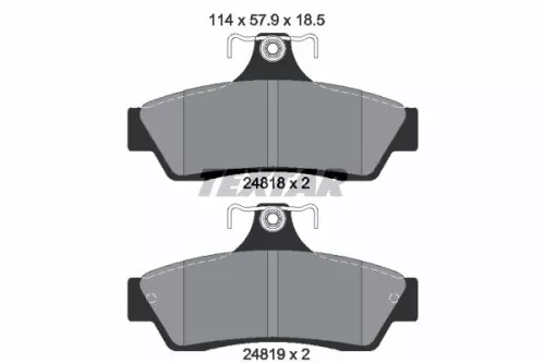 Textar Rear Brake Pads Set For Daewoo Holden Hsv Vauxhall Adventra Avalanche Cal