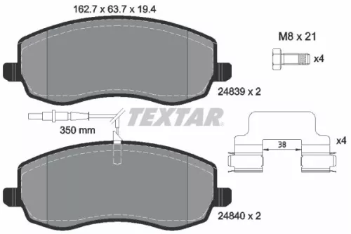 Textar Front Brake Pads Set For Citroën Fiat Lancia Peugeot 807 C8 Phedra Ulysse