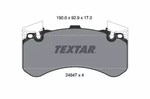 Textar Front Brake Pads Set For Audi Bentley A6 A7 A8 Mulsanne