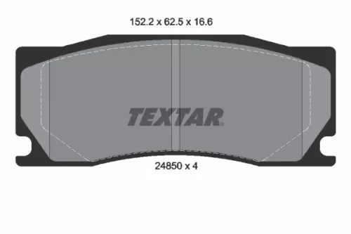 Textar Front Brake Pads Set For Jaguar Xk