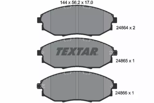 Textar Front Brake Pads Set For Chevrolet Chevrolet (Sgm) Daewoo Holden Suzuki E