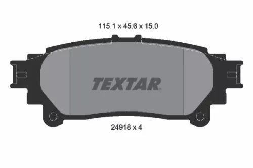 Textar Rear Brake Pads Set For Lexus Toyota Fortuner Highlander / Kluger Mark X 