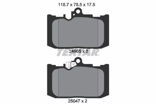 Textar Front Brake Pads Set For Lexus Gs Rc