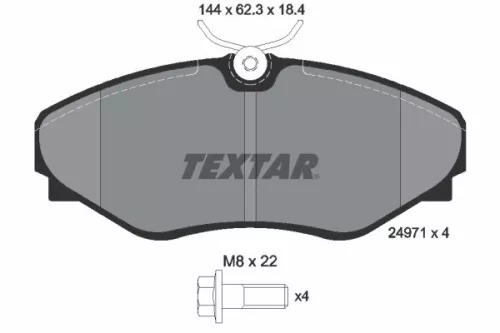 Textar Front Brake Pads Set For Renault Avantime Espace
