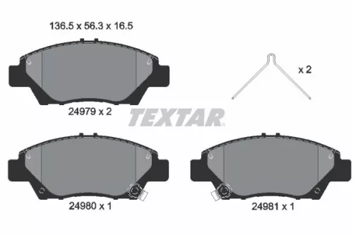 Textar Front Brake Pads Set For Honda City Cr-z Freed Freed Spike Insight Jazz J