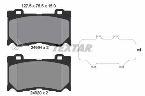 Textar Front Brake Pads Set For Infiniti Nissan 370z Fx G M M37 Q50 Q60 Q70 Qx70