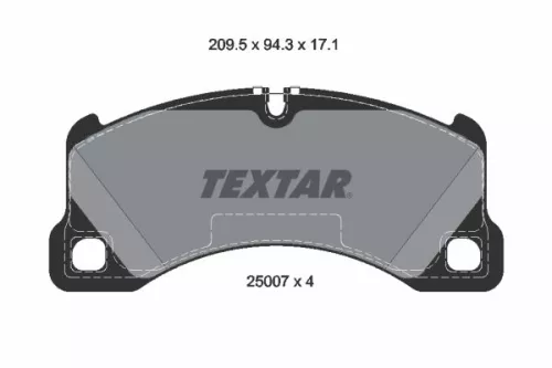 Textar Front Brake Pads Set For Porsche Cayenne Macan