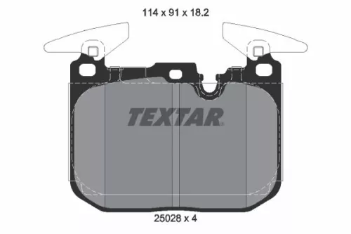 Textar Front Brake Pads Set For Bmw 1 2 3 4 Series I8