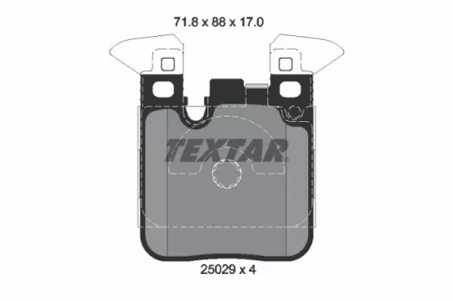 Textar Rear Brake Pads Set For Bmw 1 2 3 4 Series