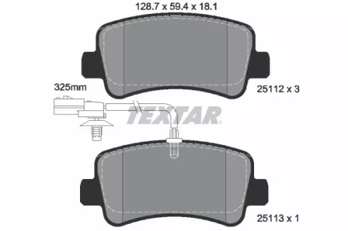Textar Rear Brake Pads Set For Nissan Opel Renault Samsung Vauxhall Interstar Ma