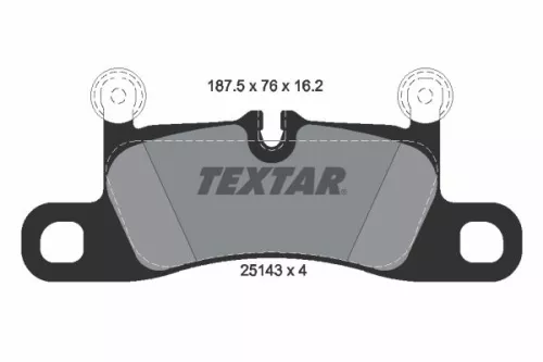 Textar Rear Brake Pads Set For Porsche 718 Boxster 718 Cayman 911 Boxster Cayenn