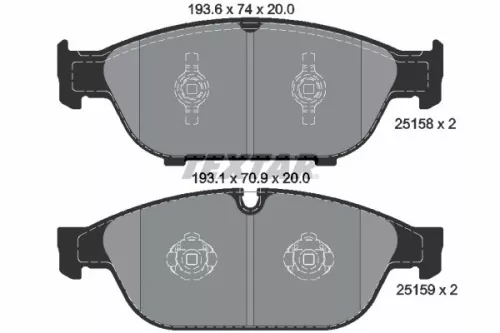Textar Front Brake Pads Set For Audi Audi Vw (Svw) A6 A6 Allroad A6l A7 A8 Phide