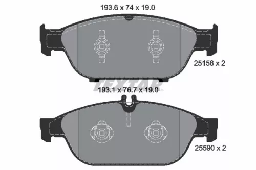Textar Front Brake Pads Set For Mercedes E-class