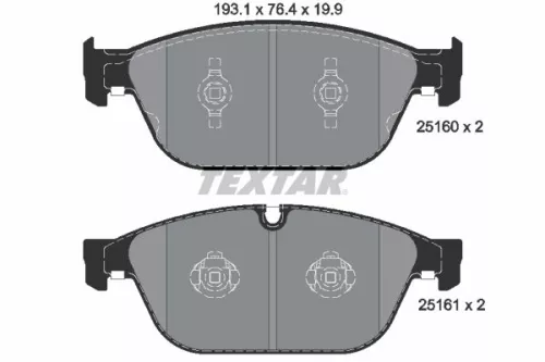 Textar Front Brake Pads Set For Audi Audi A8 Q5