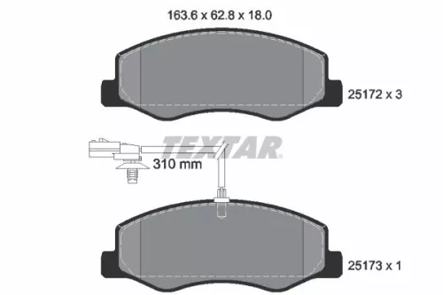 Textar Rear Brake Pads Set For Nissan Opel Renault Vauxhall Interstar Master Mov
