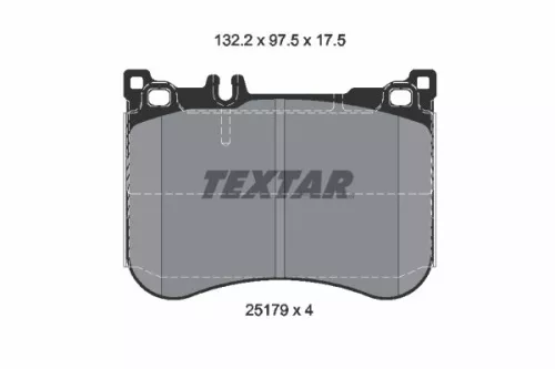 Textar Front Brake Pads Set For Brabus Mercedes 40s Cls E-class S-class