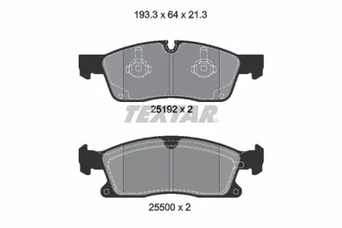Textar Front Brake Pads Set For Mercedes Gl-class Gle Gls M-class