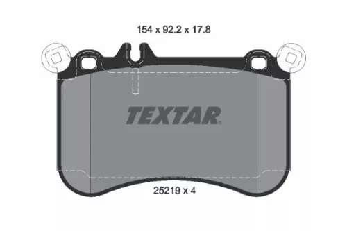Textar Front Brake Pads Set For Brabus Mercedes 50s Cls E-class S-class Slc Slk