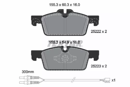 Textar Front Brake Pads Set For Peugeot 508 508 Sw