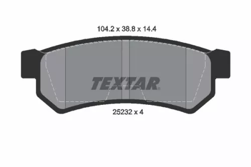 Textar Rear Brake Pads Set For Chevrolet Daewoo Suzuki Gentra Lacetti Nubira Opt