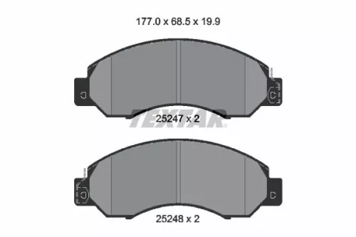 Textar Front Brake Pads Set For Nissan Atlas Cabstar