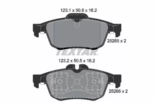 Textar Rear Brake Pads Set For Renault Samsung Latitude Safrane Sm5 Sm7 Talisman