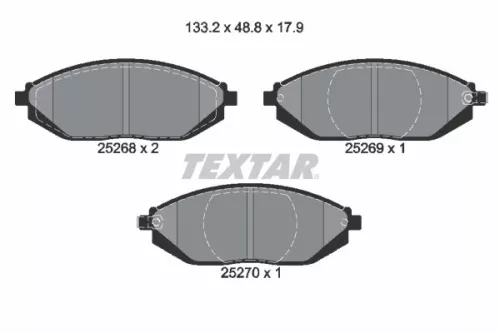 Textar Front Brake Pads Set For Chevrolet Holden Toyota Barina Spark Pixis Spark