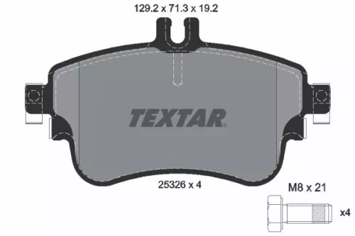 Textar Front Brake Pads Set For Mercedes A-class B-class Cla