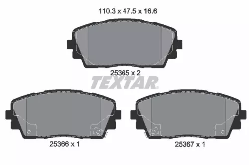 Textar Front Brake Pads Set For Dodge Kia I 10 Picanto Ray