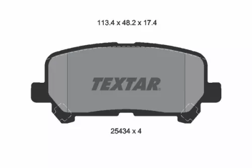 Textar Rear Brake Pads Set For Toyota Granvia Hiace