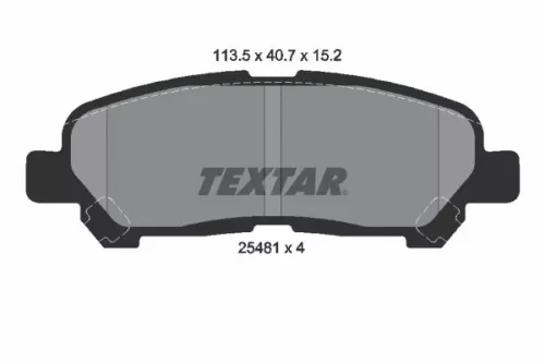Textar Rear Brake Pads Set For Toyota Toyota (Gac) Highlander Highlander / Kluge