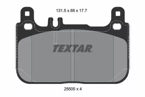 Textar Front Brake Pads Set For Mercedes S-class