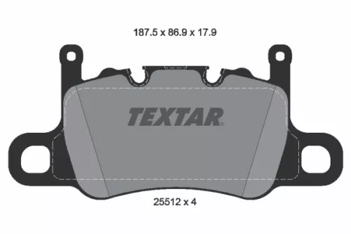 Textar Rear Brake Pads Set For Porsche 718 Boxster 718 Cayman 911 Cayman