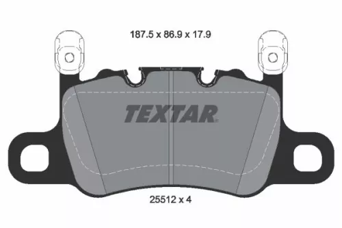 Textar Rear Brake Pads Set For Bentley Porsche 911 Continental Flying Spur Panam