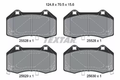 Textar Front Brake Pads Set For Opel Vauxhall Corsa