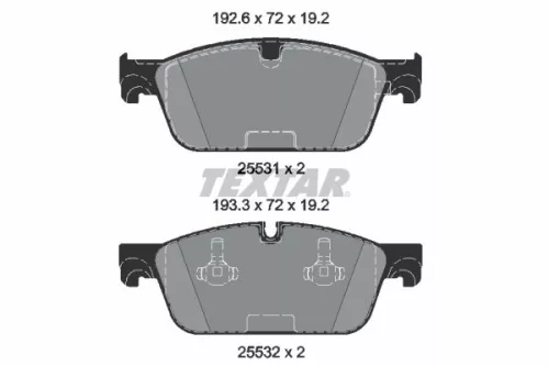 Textar Front Brake Pads Set For Mercedes Gl-class Gle Gls M-class
