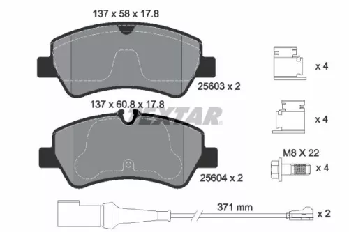 Textar Front Or Rear Brake Pads Set For Ford Ford Australia Transit