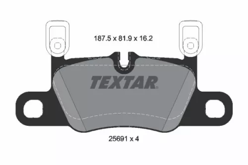 Textar Rear Brake Pads Set For Porsche 911