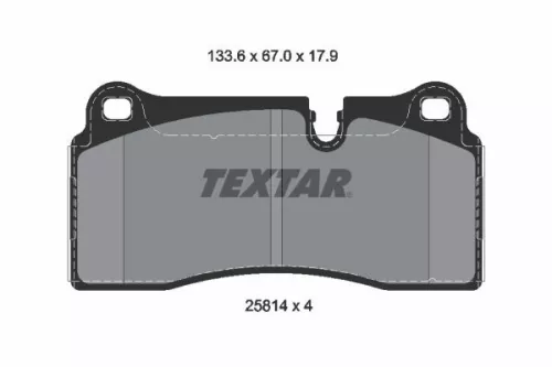 Textar Rear Brake Pads Set For Bmw 2 Series