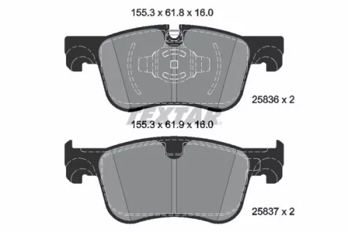 Textar Front Brake Pads Set For Citroën Fiat Opel Peugeot Toyota Vauxhall Berlin