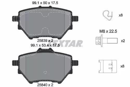 Textar Rear Brake Pads Set For Abarth Alfa Romeo Baic-orv Byd Citroën Ds Ds (Cap