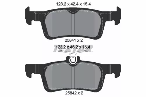 Textar Rear Brake Pads Set For Peugeot Peugeot (Df-psa) 308 308 Sw 308s 408